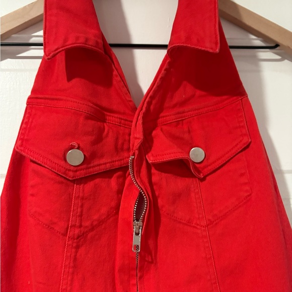 Red Backless Dress - Picture 3 of 5